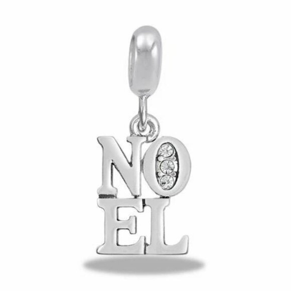 DaVinci Charm Bracelet 8.5" 7 Beads - Christmas Noel Snowflake Snowman Red Green - Picture 4 of 4